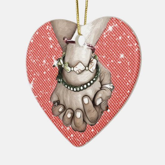 Handgreden Keramisch Ornament (Links)