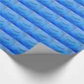 handgreep op blauw papier (Hoek)