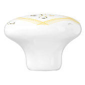 Handgreep van retro-keramiek keramische knop (Zijkant)