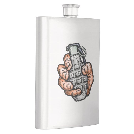 Handgrenade in stripstijl flacon (Rechts)