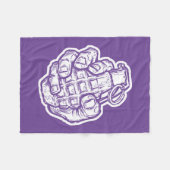 Handgrenade in stripstijl fleece deken (Voorkant (Horizontaal))