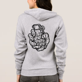 Handgrenade in stripstijl hoodie