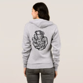 Handgrenade in stripstijl hoodie (Achterkant volledig)