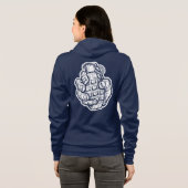 Handgrenade in stripstijl hoodie (Achterkant volledig)