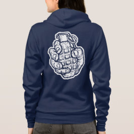 Handgrenade in stripstijl hoodie