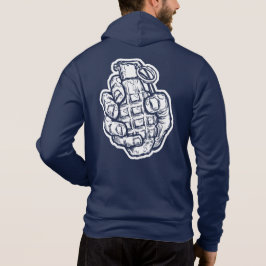 Handgrenade in stripstijl hoodie