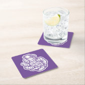 Handgrenade in stripstijl kartonnen onderzetters (Insitu)