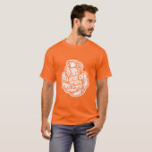 Handgrenade in stripstijl t-shirt (Voorkant volledig)