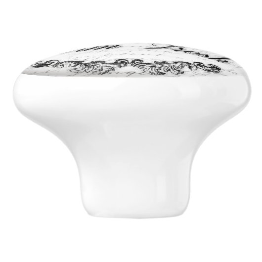 handgrepen voor de ontwerpdeur of -bak keramische knop (Zijkant)