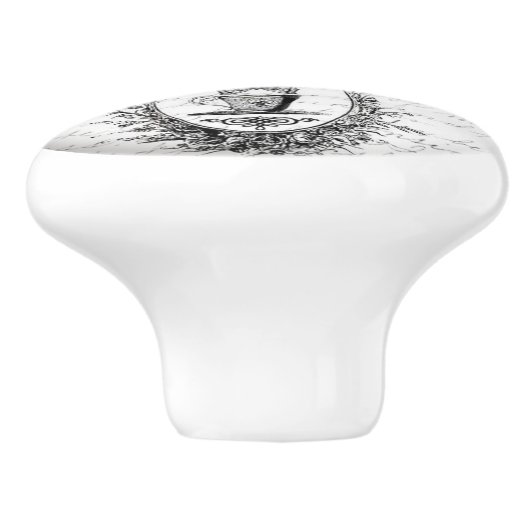  handgrepen voor de ontwerpdeur of -bak keramische knop (Zijkant)