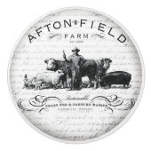  handgrepen voor de ontwerpdeur of -bak keramische knop (Voorkant)