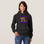 Handgrootmoeder van een strijder Migraine hoofdpij Hoodie (Voorkant volledig)