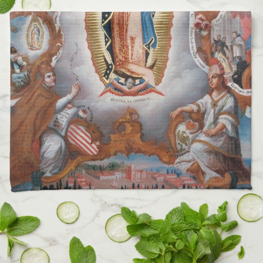 Handhanddoek "Maagd van Guadalupe" Theedoek (Gevouwen)