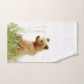 Handhanddoek met grizzly beer cub handdoek (Handdoek)