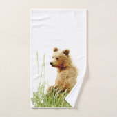 Handhanddoek met grizzly beer cub handdoek (Handdoek)