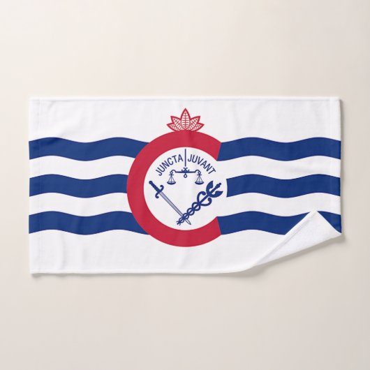 Handhanddoek met vlag van Cincinnati City, Verenig Handdoek (Handdoek)