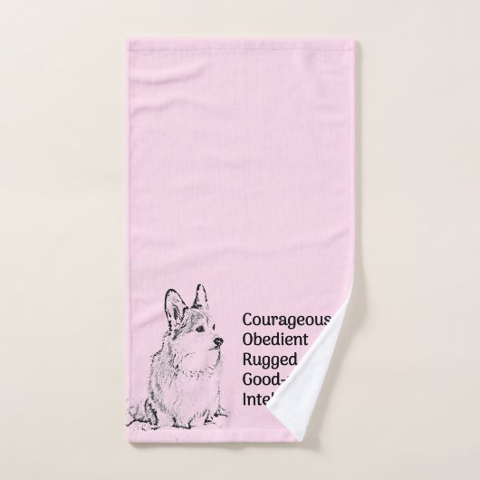 Handhanddoek van Corgi Handdoek (Handdoek)