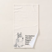 Handhanddoek van Corgi Handdoek (Handdoek)