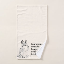 Handhanddoek van Corgi Handdoek
