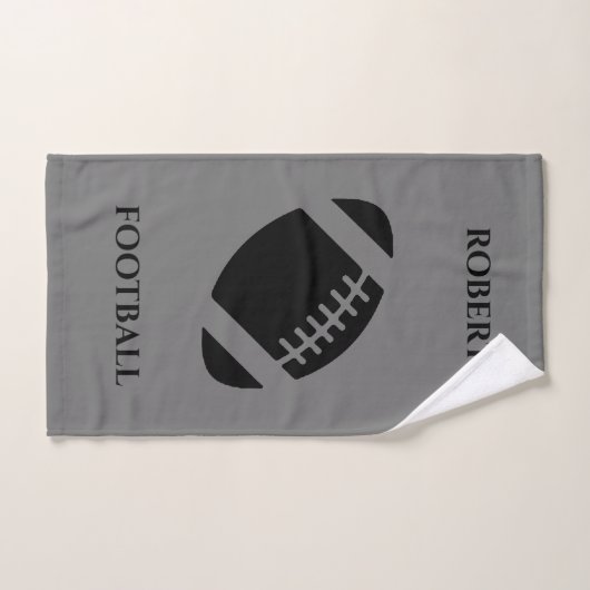 Handhanddoek van het football, gepersonaliseerde n handdoek (Handdoek)