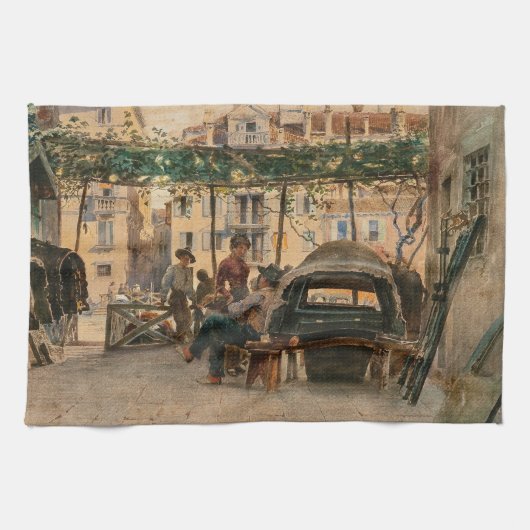 Handhanddoeken van Venetië van Roussoff Theedoek (Horizontaal)