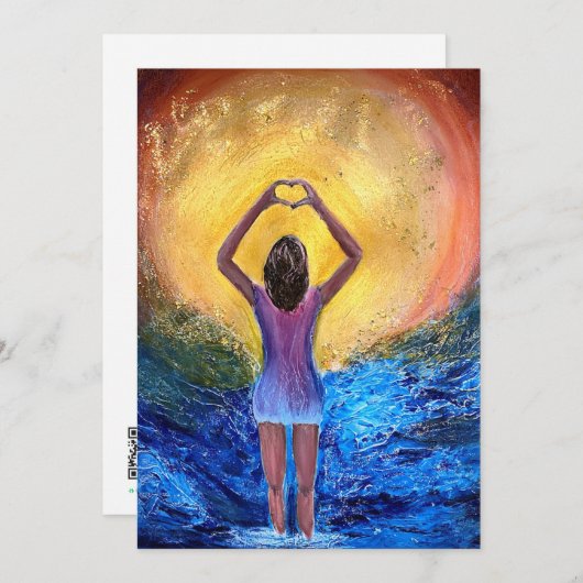 Handhart Bedankkaart (Voorkant / Achterkant)