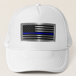 Handhaving Amerikaanse vlag Blauwe streep Trucker Pet