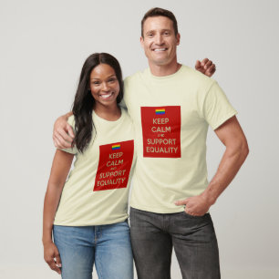 handhaving van de kalmte steun voor gelijkheid t-shirt
