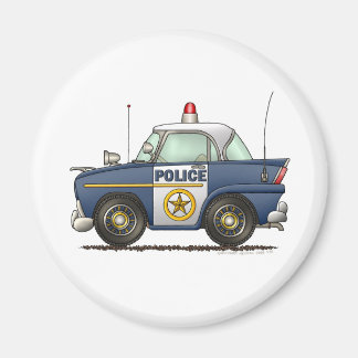 Handhaving van de wet op de politieauto magneet