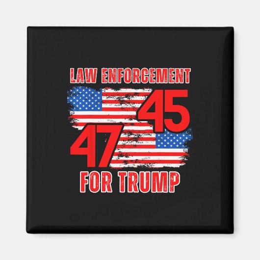 Handhaving voor Trump 45 47 Magneet (Voorkant)