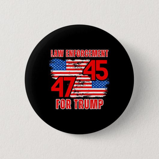 Handhaving voor Trump 45 47 Ronde Button 5,7 Cm (Voorkant)