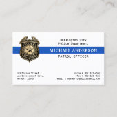 Handhavingsbadge van de politie visitekaartje (Voorkant)