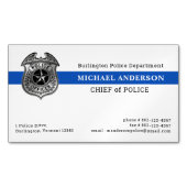 Handhavingsembleem van de politie magnetisch visitekaartje (Voorkant)