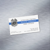 Handhavingsembleem van de politie magnetisch visitekaartje (Voorbeeld)