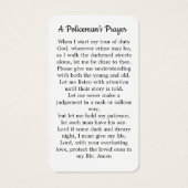 Handhavingsfunctionaris voor de Prayer Card-wet Visitekaartje (Achterkant)