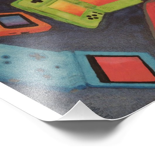 Handheld Consoles Print Foto Afdruk (Hoek)