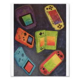 Handheld Consoles Print Foto Afdruk