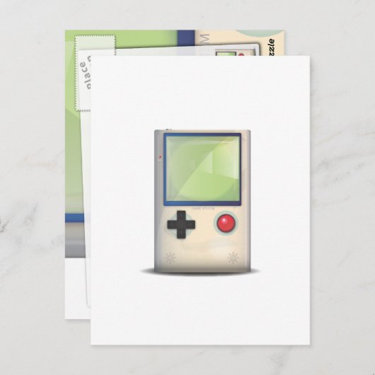 Handheld spelconsole briefkaart (Voorkant / Achterkant)