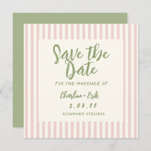 Handhet schrijven pastel Retro Weddenschap sparen  Save The Date