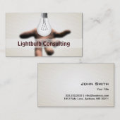 HandHolding Light Consulting visitekaartje Licht (Voorkant / Achterkant)