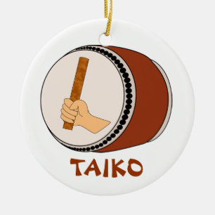 HandHolding Stick Taiko Drum Japanse drumming Keramisch Ornament