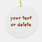 HandHolding Stick Taiko Drum Japanse drumming Keramisch Ornament (Achterkant)