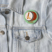 HandHolding Stick Taiko Drum Japanse drumming Ronde Button 5,7 Cm (In situ)