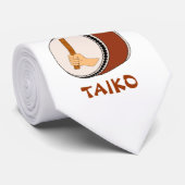 HandHolding Stick Taiko Drum Japanse drumming Stropdas (Opgerold)