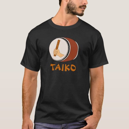 HandHolding Stick Taiko Drum Japanse drumming T-shirt (Voorkant)