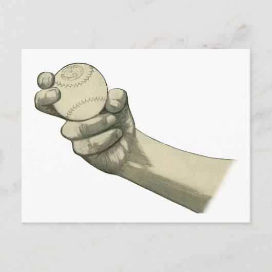 Handhonkbal ~ illustratie briefkaart (Voorkant)