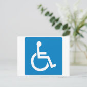 Handicap Accessibility Highway Sign Briefkaart (Staand voorkant)