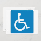 Handicap Accessibility Highway Sign Briefkaart (Voorkant / Achterkant)