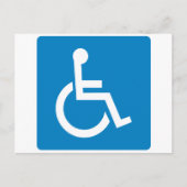 Handicap Accessibility Highway Sign Briefkaart (Voorkant)