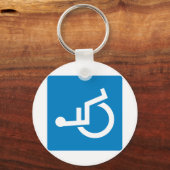 Handicap Accessibility Highway Sign Sleutelhanger (Voorkant)